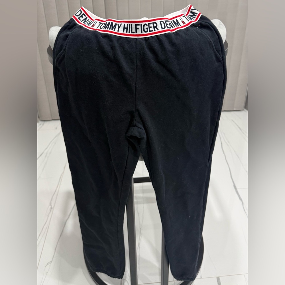 Tommy Hilfiger Black Track Pants with Logo Waistband
